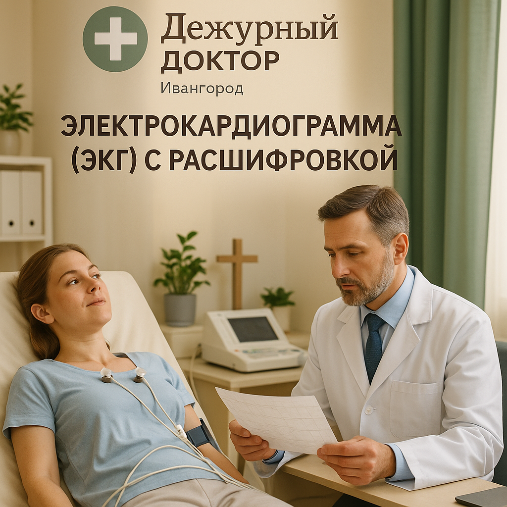 Электрокардиограмма (ЭКГ) с расшифровкой